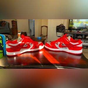 Off white university red dunks